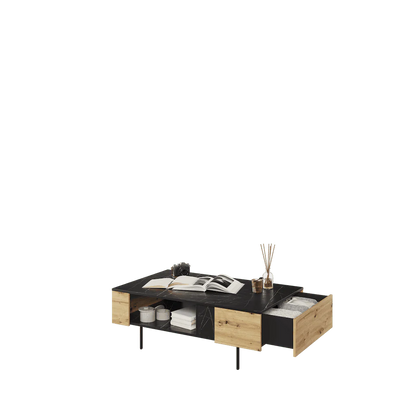 Marmo Wooden Coffee Table 115cm in Oak Artisan and San Sebastian