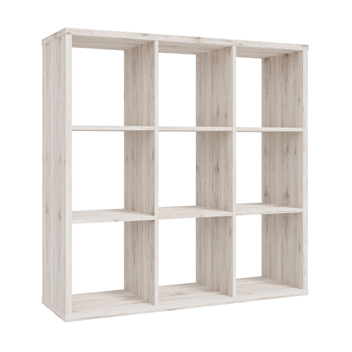 Mauro Large Wide 3x3 Bookcase in Sand Oak