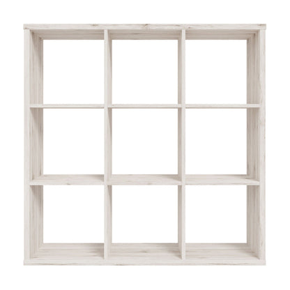 Mauro Large Wide 3x3 Bookcase in Sand Oak