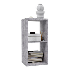 Mauro Medium Bookcase in Concrete Grey - Furniture One Shop