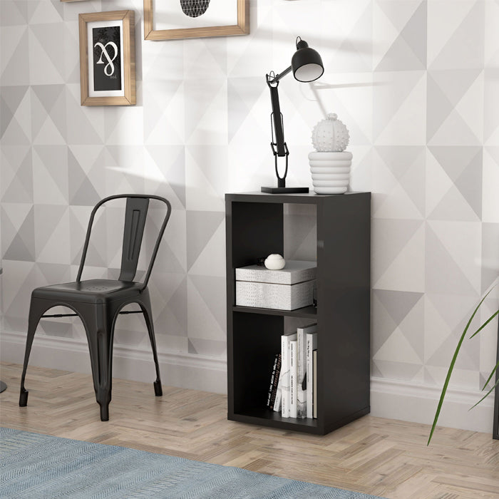 Mauro Medium Bookcase in Matt Black