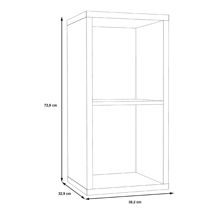 Mauro Medium Bookcase in Matt Black