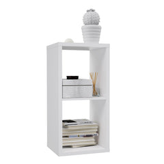 Mauro Medium Bookcase in Matt White - Furniture One Shop