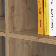 Mauro Medium Wide 2x2 Bookcase in Artisan Oak - Furniture One Shop