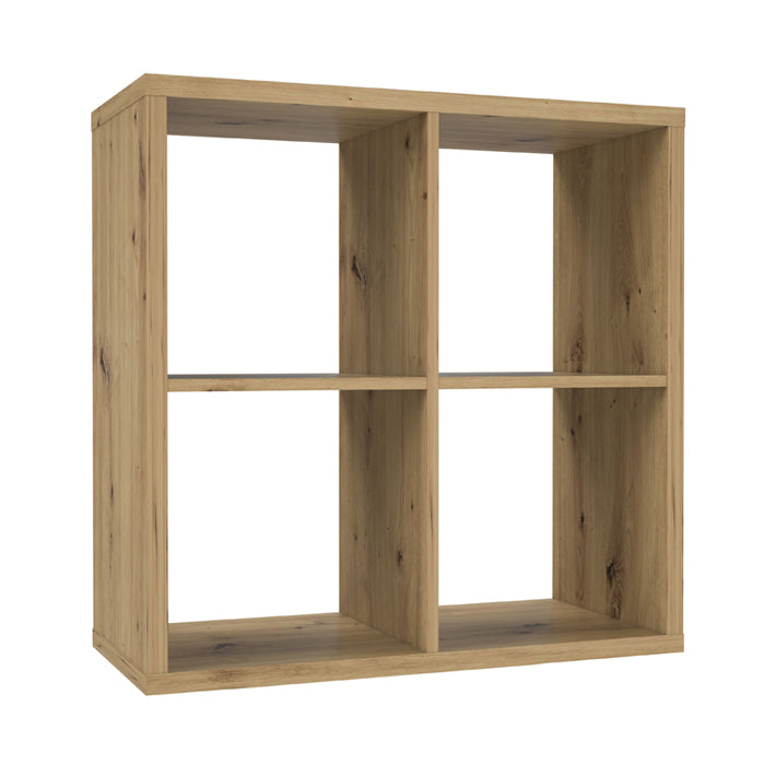 Mauro Medium Wide 2x2 Bookcase in Artisan Oak