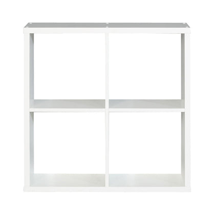 Mauro Medium Wide 2x2 Bookcase in Matt White