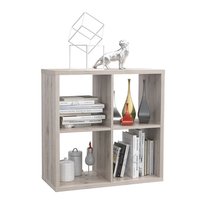 Mauro Medium Wide 2x2 Bookcase in Sand Oak - Furniture One Shop