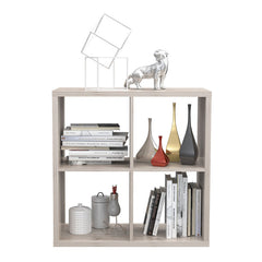 Mauro Medium Wide 2x2 Bookcase in Sand Oak - Furniture One Shop