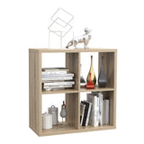 Mauro Medium Wide 2x2 Bookcase in Sonoma Oak