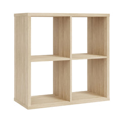 Mauro Medium Wide 2x2 Bookcase in Sonoma Oak - Furniture One Shop