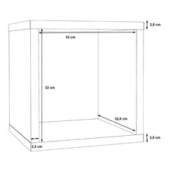 Mauro Small Bookcase in Artisan Oak - Furniture One Shop