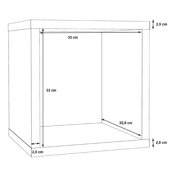 Mauro Small Bookcase in Concrete Grey