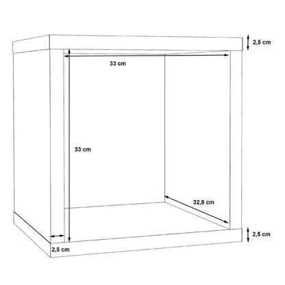 Mauro Small Bookcase in Matt Black