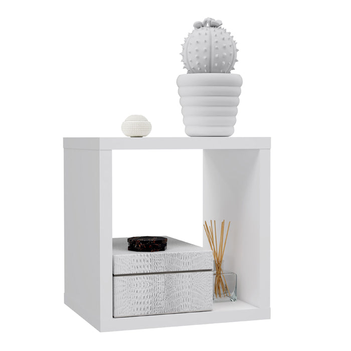 Mauro Small Bookcase in Matt White