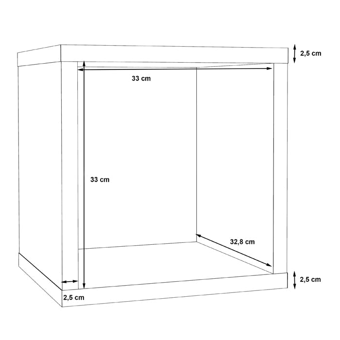 Mauro Small Bookcase in Sonoma Oak