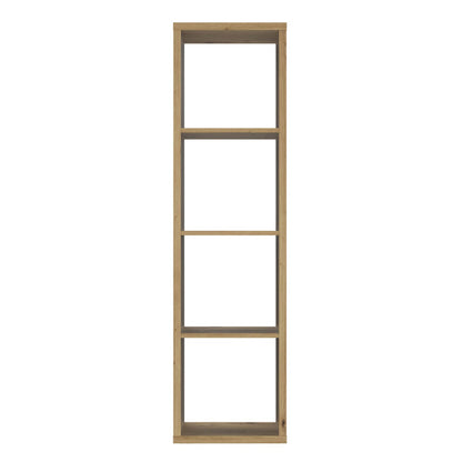 Mauro Tall Narrow Bookcase in Artisan Oak