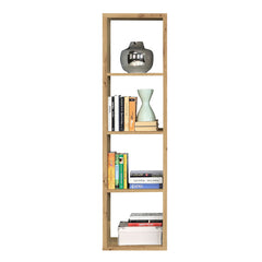 Mauro Tall Narrow Bookcase in Artisan Oak - Furniture One Shop