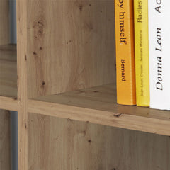 Mauro Tall Narrow Bookcase in Artisan Oak - Furniture One Shop