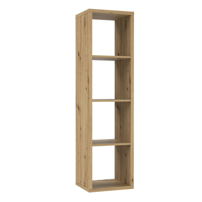 Mauro Tall Narrow Bookcase in Artisan Oak