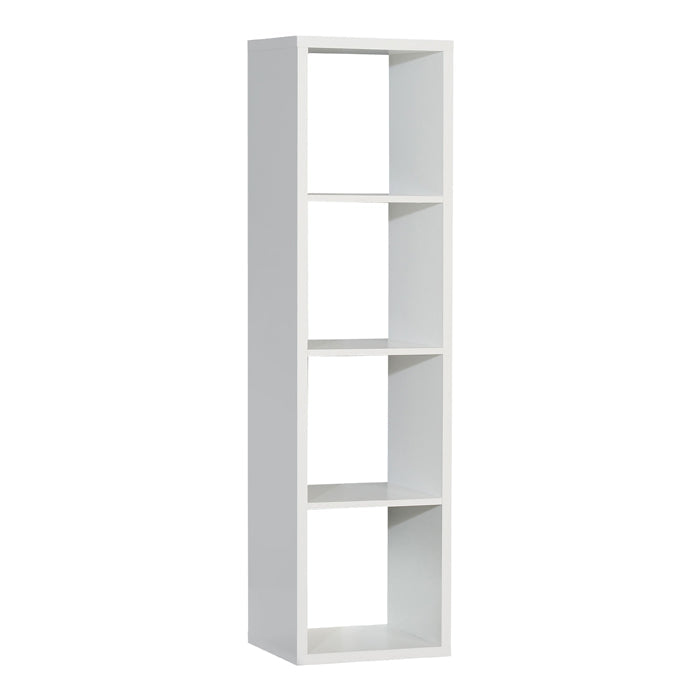 Mauro Tall Narrow Bookcase in Matt White