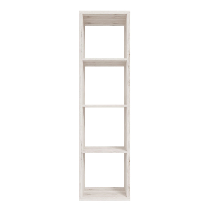 Mauro Tall Narrow Bookcase in Sand Oak