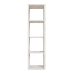 Mauro Tall Narrow Bookcase in Sand Oak - Furniture One Shop