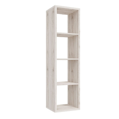 Mauro Tall Narrow Bookcase in Sand Oak