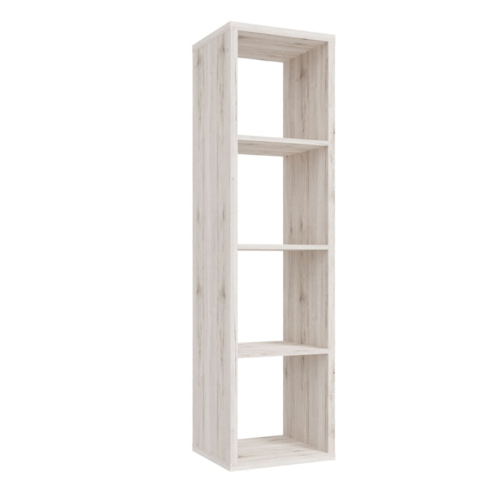 Mauro Tall Narrow Bookcase in Sand Oak