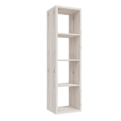 Mauro Tall Narrow Bookcase in Sand Oak - Furniture One Shop