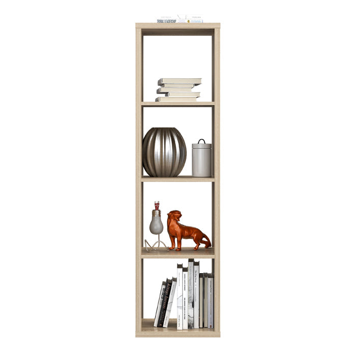 Mauro Tall Narrow Bookcase in Sonoma Oak