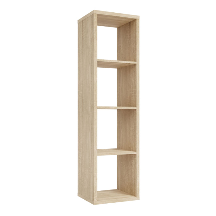 Mauro Tall Narrow Bookcase in Sonoma Oak