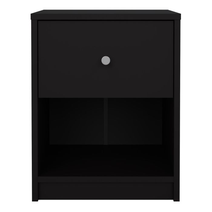 May Bedside 1 Drawer in Black - UK