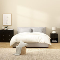 May Bedside 1 Drawer in Black - UK - Furniture One Shop
