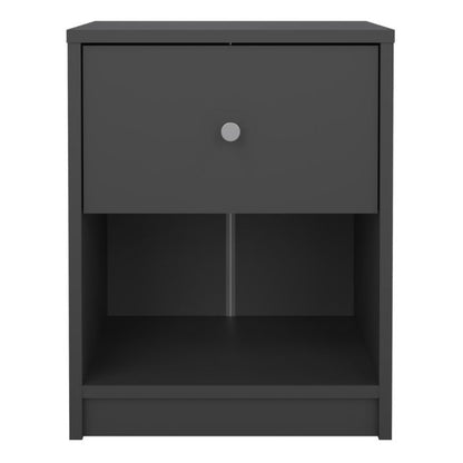 May Bedside 1 Drawer in Grey - UK