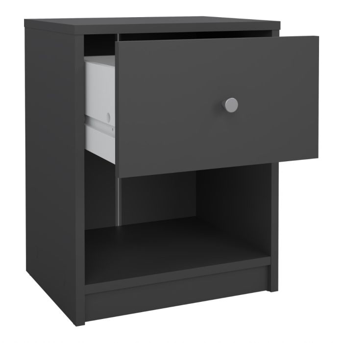 May Bedside 1 Drawer in Grey - UK