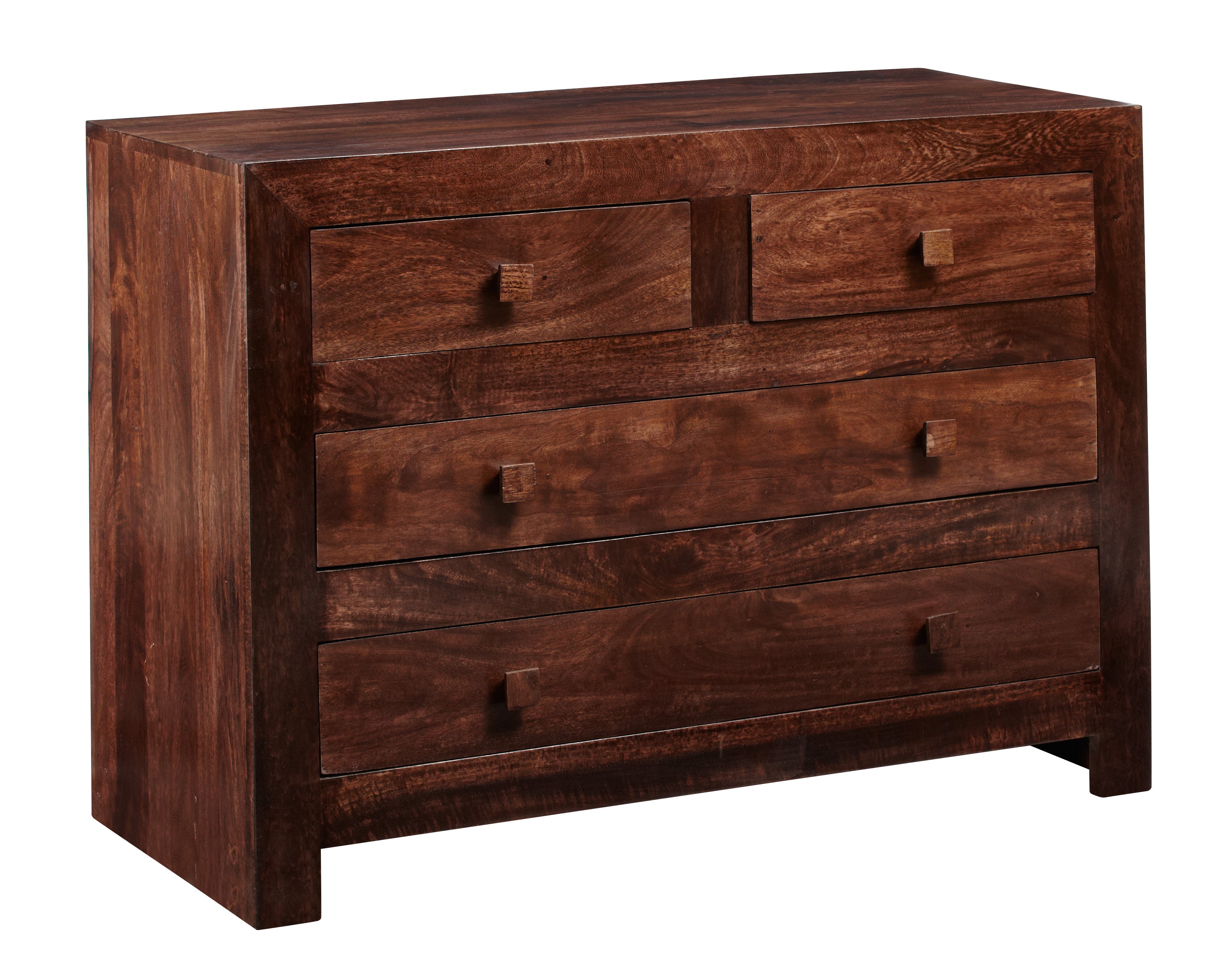 Toko Dark Mango 4 Drawer Dressing Chest - UK