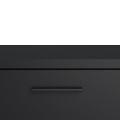 Media TV-unit with 2 doors 1 drawer 147 cm Black - UK
