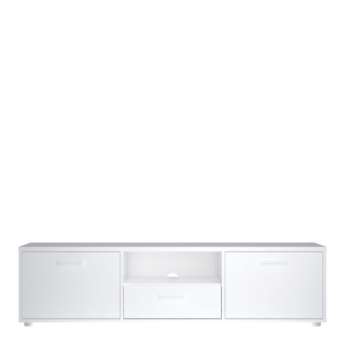 Media TV-unit with 2 doors 1 drawer 147 cm White - UK