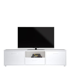 Media TV-unit with 2 doors 1 drawer 147 cm White - UK
