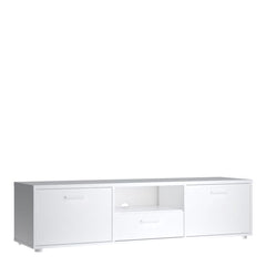 Media TV-unit with 2 doors 1 drawer 147 cm White - UK