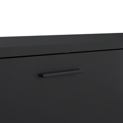 Media TV-unit with 2 doors 1 drawer 177 cm Black - UK