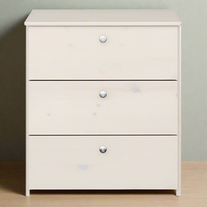 Memphis Chest of 3 Drawers in White wash - UK