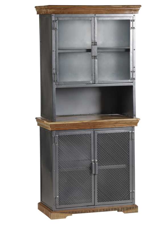 Metropolis Industrial Sideboard Hutch