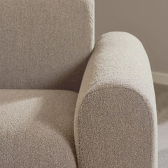 Midfield Fabric Left Hand 3 Seater Corner Sofa In Beige - Furniture One Shop