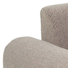 Midfield Fabric Left Hand 3 Seater Corner Sofa In Beige - Furniture One Shop