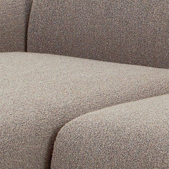 Midfield Fabric Left Hand 3 Seater Corner Sofa In Beige - Furniture One Shop