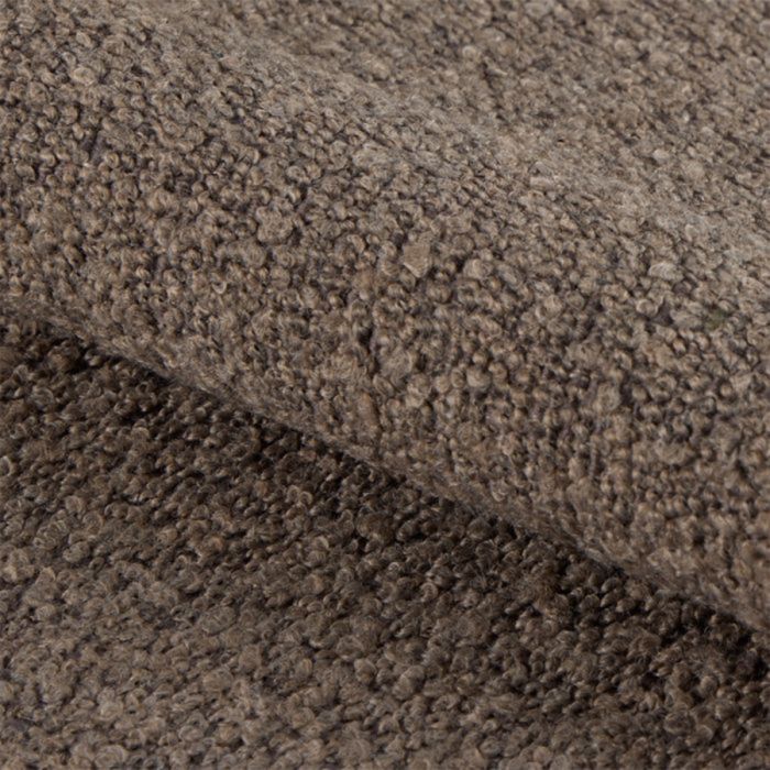 Midfield Fabric Left Hand 3 Seater Corner Sofa In Taupe