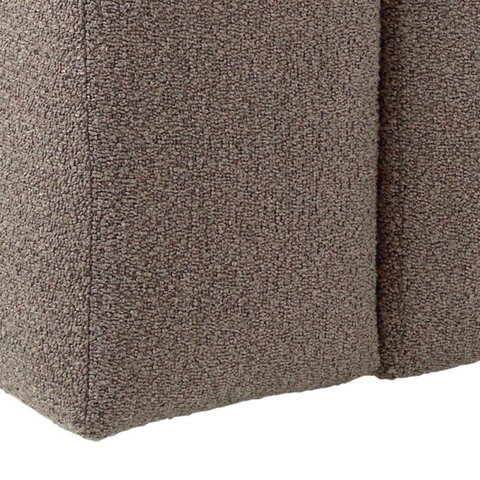 Midfield Fabric Right Hand 3 Seater Corner Sofa In Beige