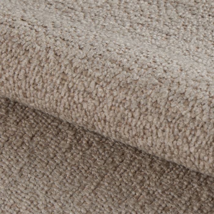 Midfield Fabric Right Hand 3 Seater Corner Sofa In Beige
