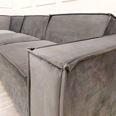 Midland Corner Sofa in Steel - Furniture One Shop